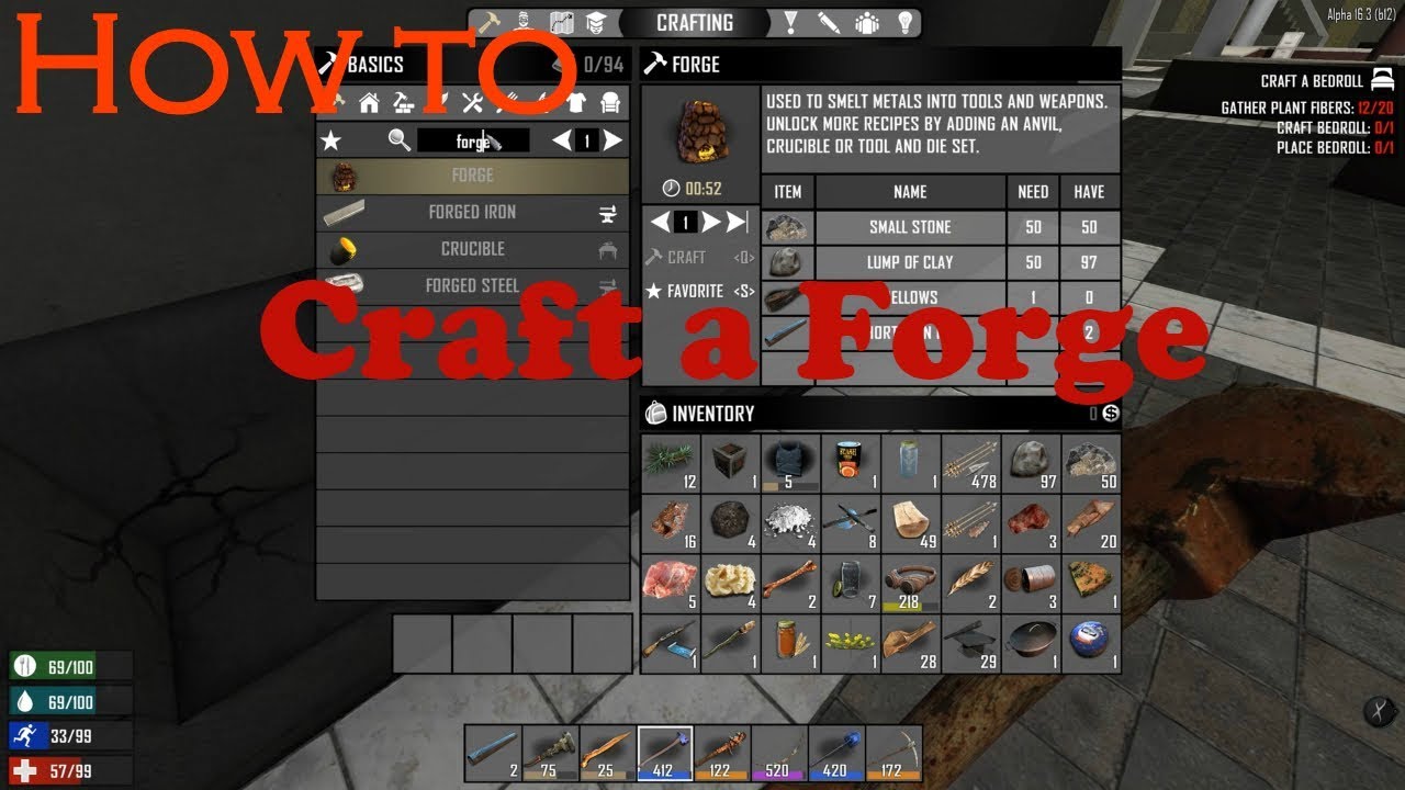 How to craft a FORGE 7DTD | Part 1 | Eps 4