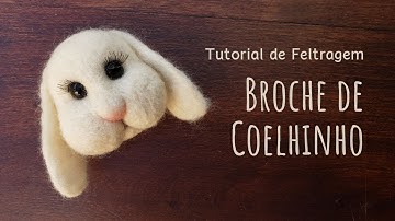 Needle Felting Tutorial - Bunny Brooch