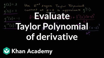 Worked example: Taylor polynomial of derivative function | AP Calculus BC | Khan Academy