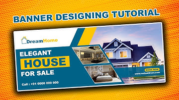House Sale Banner Designing Tutorial Using Corel Draw | Real Estate Banner | SF Graphics Tuts