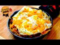 Breakfast Skillet - Blackstone Flat Top Griddle - How To - Sausage Bacon Hash Browns Eggs Cheese
