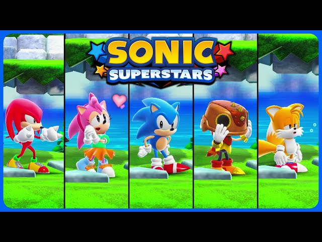 All playable Sonic Superstars characters