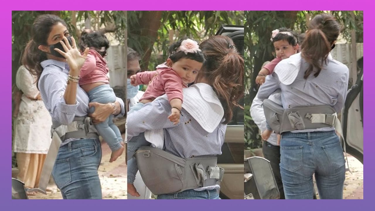 Shilpa Shetty Daugter Shamisha Face Look Revealed By Paparazzi For The First Time | TrackBollywood |