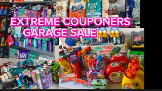 Extreme Couponers Garage Sale 2023‼#extremecouponing #reselling #garagesale #couponing #stockpile