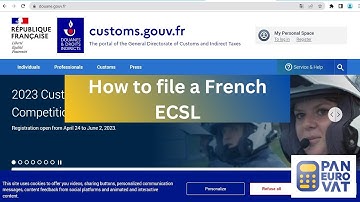How to file a French European Community Sales List (ECSL)