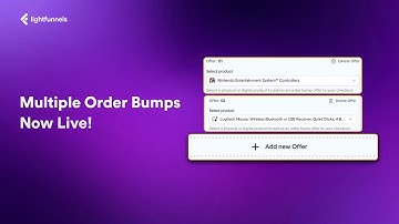 How to add multiple products to your order bumps in Lightfunnels