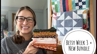 New Bundle + Betsy Quilt Along- Week 3 Making the Dorothy Blocks, VLOG