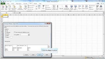 ms excel 2010 how to import data from a text file into a worksheet in excel 2010 demo