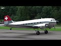 Douglas DC-3, Douglas C-47 and Beech 18 ✈ Take-Off at St. Stephan