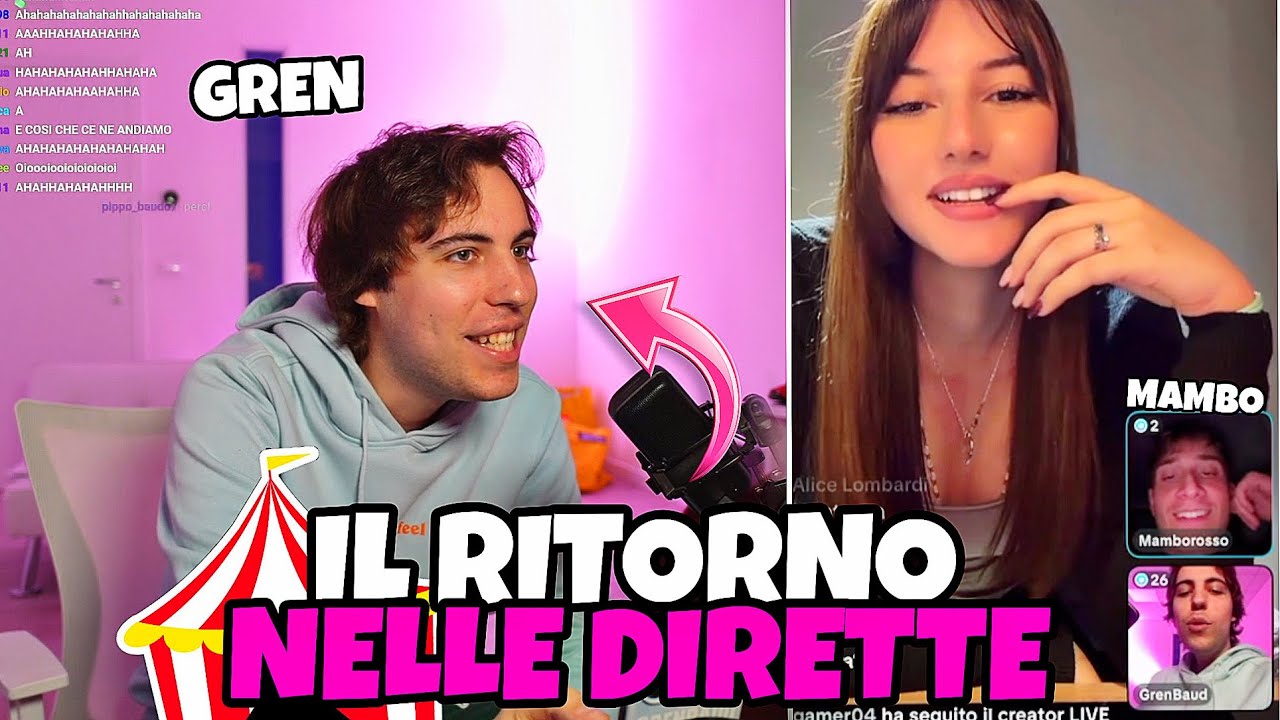 GRENBAUD TORNA NELLE DIRETTE DI TIKTOK COME I VECCHI TEMPI!!🥰🎪
