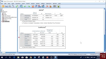 SPSS (15): Multiple Linear Regression (OLS) Estimation