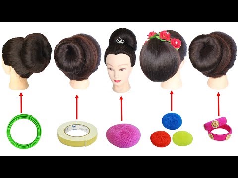 5 Easy Juda Hairstyle With Trick || Hairstyle || Simple Hairstyle || Hair Style Girl || Hair Bun