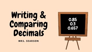 Writing & Comparing Decimals