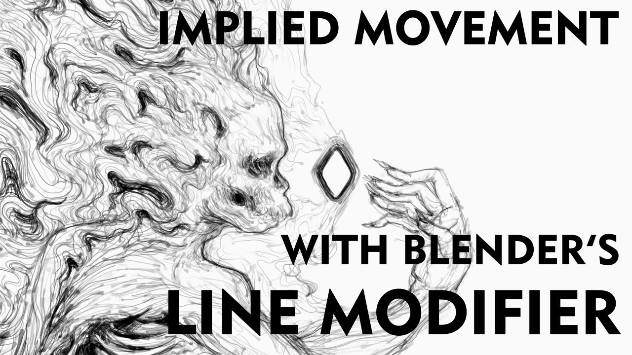 Implied Movement with Blender's LINE MODIFIER