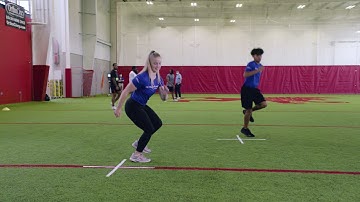 ACL Injury Prevention Program: Jump Training/Landing Stabilization  - 90 Degree Single Leg Hops