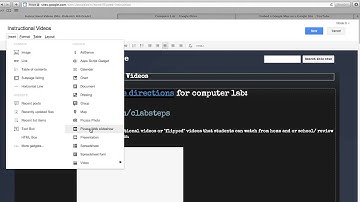 How to embed a YouTube Video on a Google Site