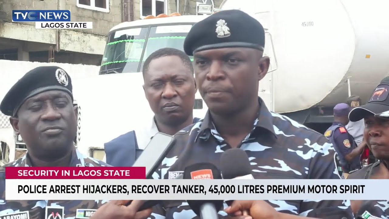 Police Arrest Hijackers, Recover Tanker, 45,000 Litres Premium Motor Spirit