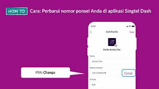Cara: Perbarui nomor ponsel Anda di aplikasi Singtel Dash screenshot 3