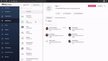 Zoho One Admin Panel