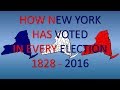 How New York has Voted in Every Presidential Election