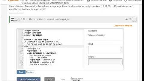 PGR 211 3 22 1 Loops Countdown until matching digits