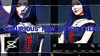 LUXURIOUS NEW TIKTOK TREND CAPCUT EASY TUTORIAL #trend #tutorial #blink #kpop #tutorial #edit #asa