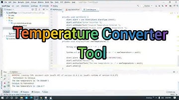 Temperature Converter Tool in Java