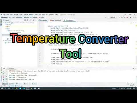 Temperature Converter Tool in Java