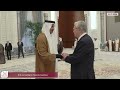 SH der Emir empfängt den Präsidenten Kasachstans