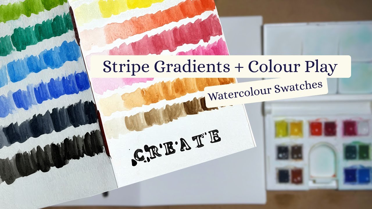 Watercolour Swatches & Soft Gradients ✨ Colour Play for a Calm Start to the Year