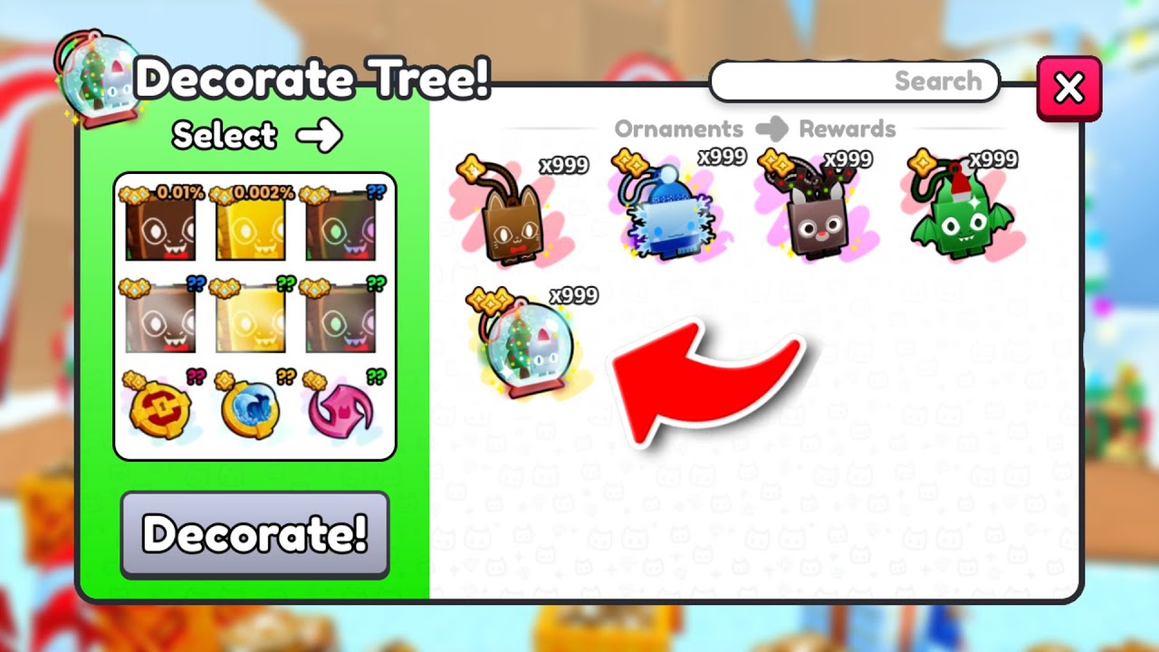 Сделайте *ЭТО*, чтобы получить кучу рождественских украшений в Pet Simulator 99!