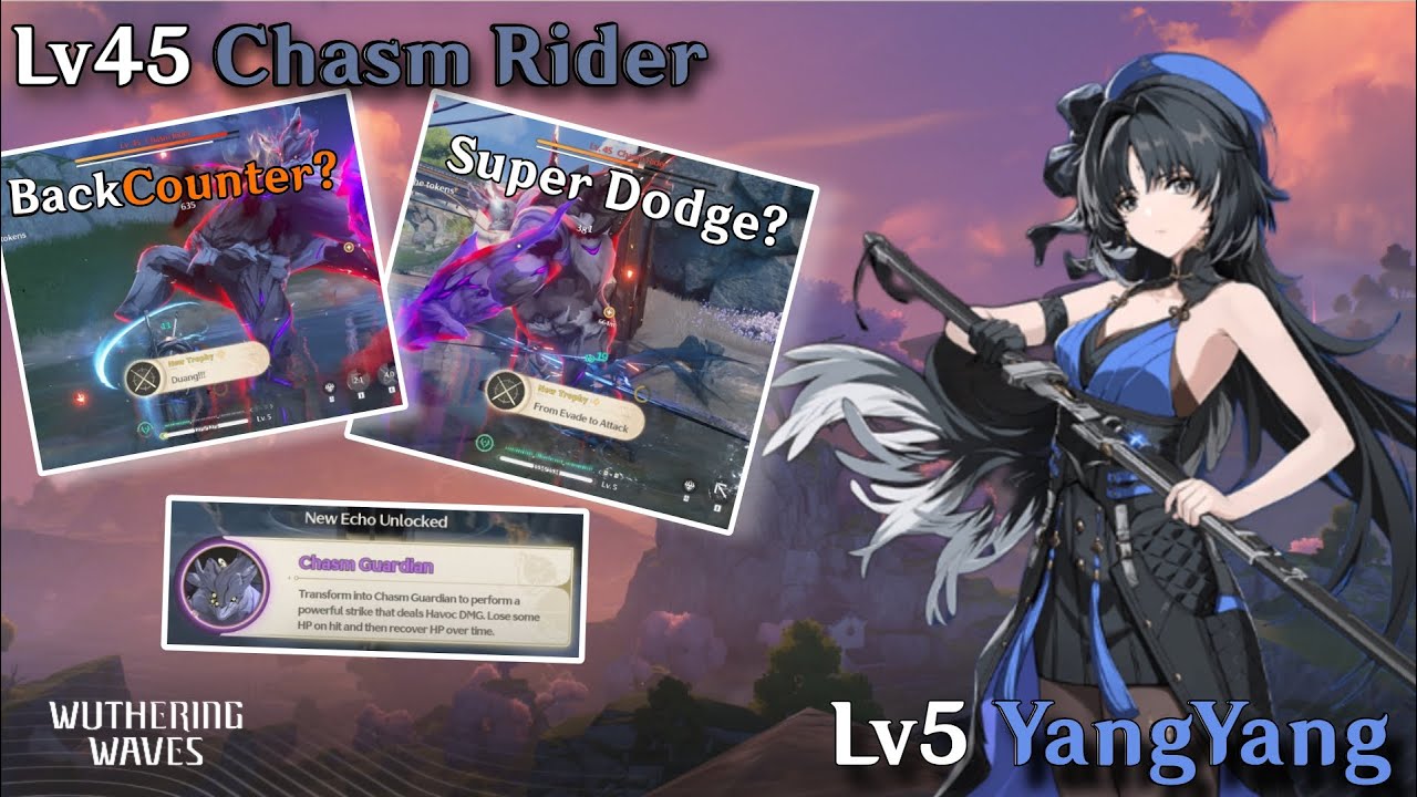 Duel SOLO Lv5 YangYang VS Lv45 Chasm Rider !!! | Wuthering Waves - YouTube
