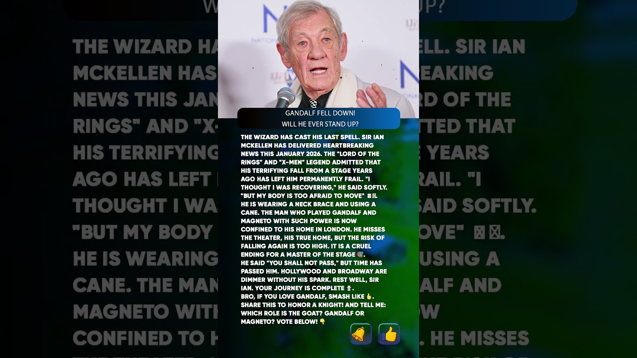 Ian McKellen (86) INJURY SHOCK! 🚑 "I Never Recovered" (2026) 