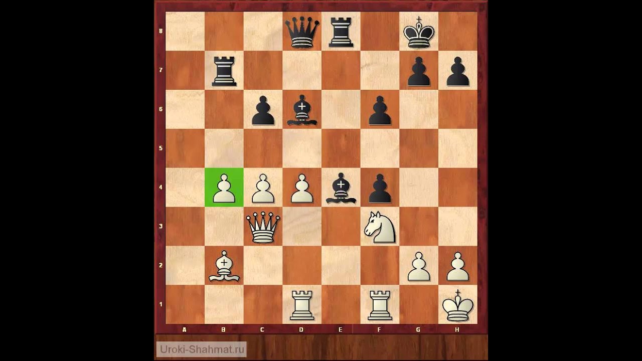 ⁣Уроки шахмат - Королевский гамбит. Накамура - Адамс, 2011