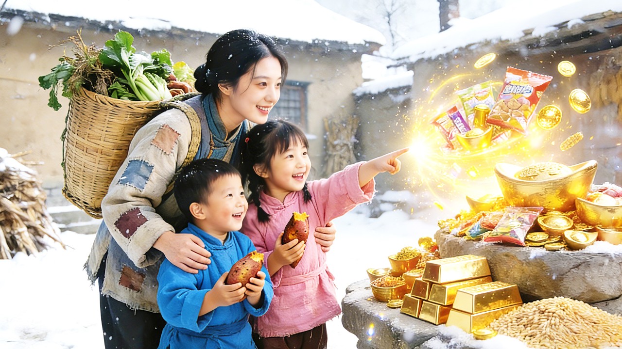 【一口氣看完】萌寶被趕出家門後覺醒穿越時空的能力！荒年沒糧吃？我小手一揮穿越異世界獲取物資，吃飽後全村都排隊來求我！#豪门 #逆袭 #总裁 #短剧