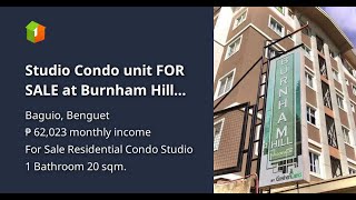 Studio Condo unit FOR SALE at Burnham Hill Condominium, Baguio City, Benguet