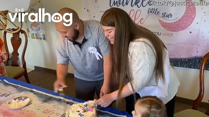 Gender Reveal's True Star Is The Cake  || ViralHog