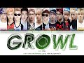 Exo   growl  lyrics color codedhanromeng