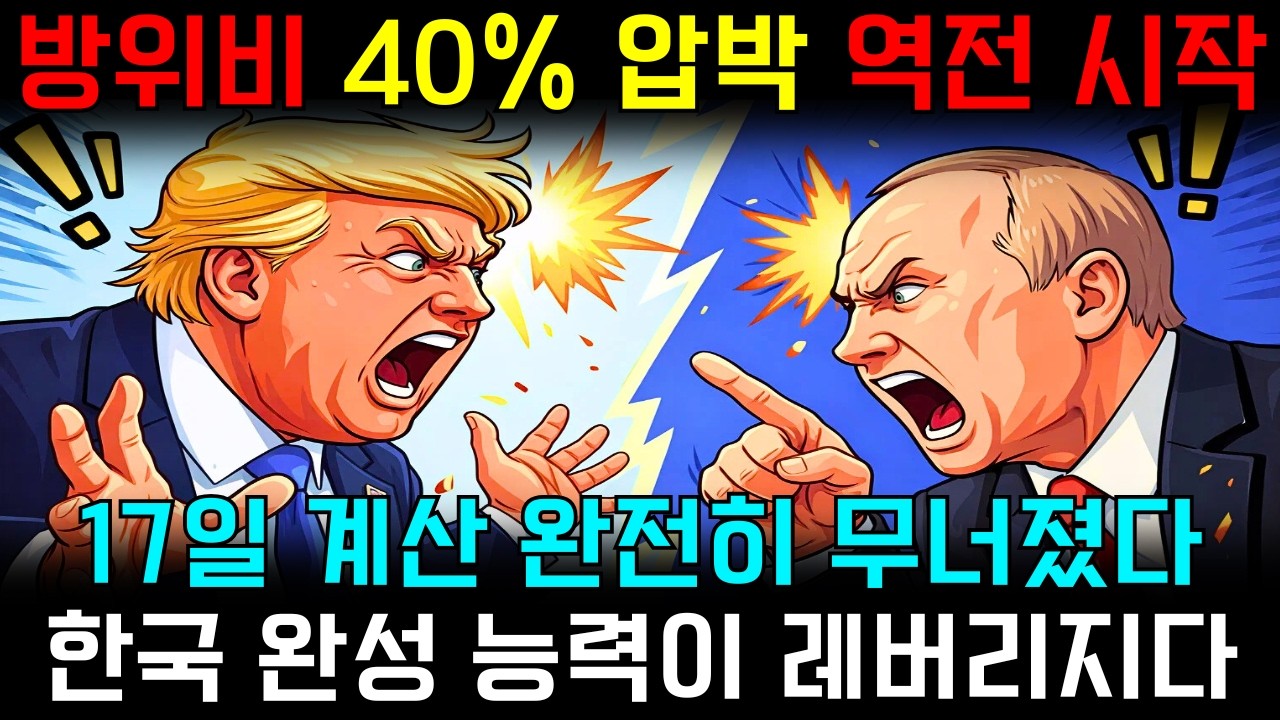 방위비 40% 압박 역전… 17일 계산이 무너진 진짜 이유 | 한국 완성 능력의 반격