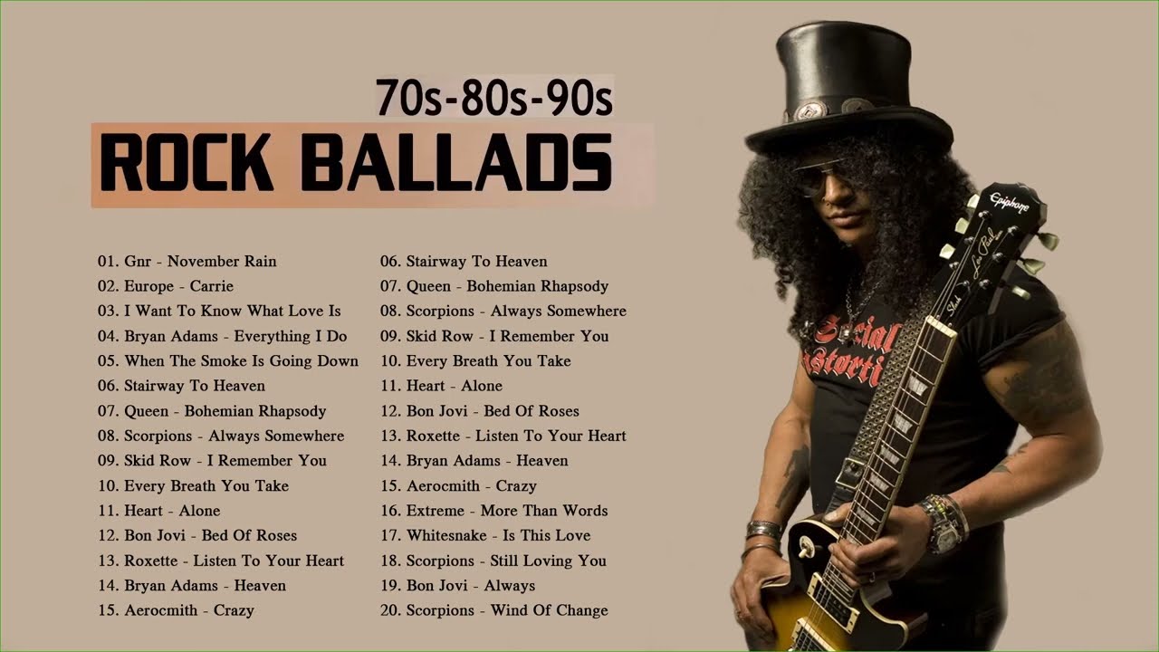 Top 20 Rock Baladas En Ingles De Los 70 80 Y 90 Lo Mejor De Los Top 20 Rock Baladas En Ingles De Los 70 80 Y 90 Lo Mejor De Los