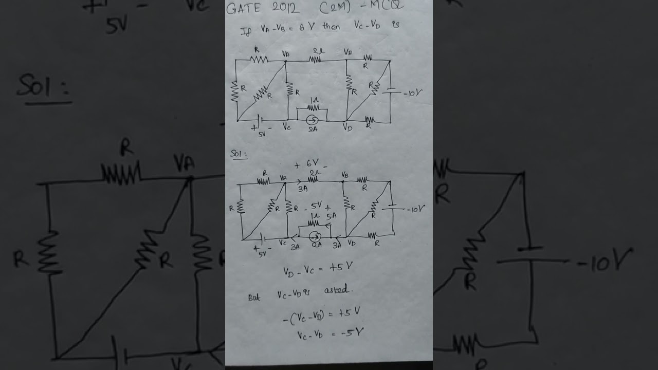 GATE 2012 EE NETWORKS (Complex problem explained simply).  