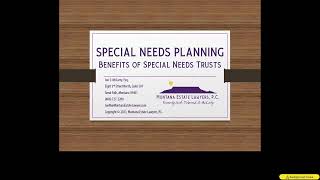 Special Needs Planning: Benefits of Special Needs Trusts