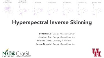 Hyperspectral Inverse Skinning (Eurographics 2021) presentation