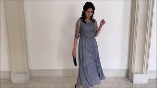 30代40代女性向けワンピースの動画！結婚式ワンピースならPourVous