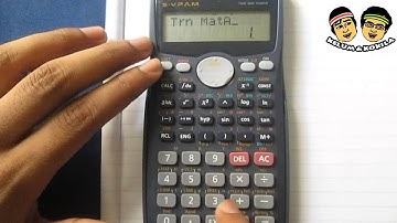 Calculating the Transpose of a Matrix Using a Calculator [Casio FX991MS]
