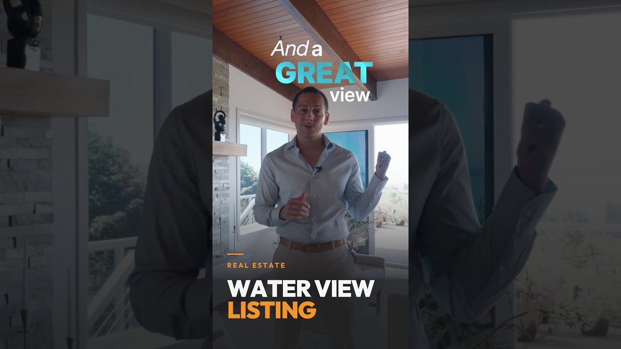 Agent-hosted water view listing video