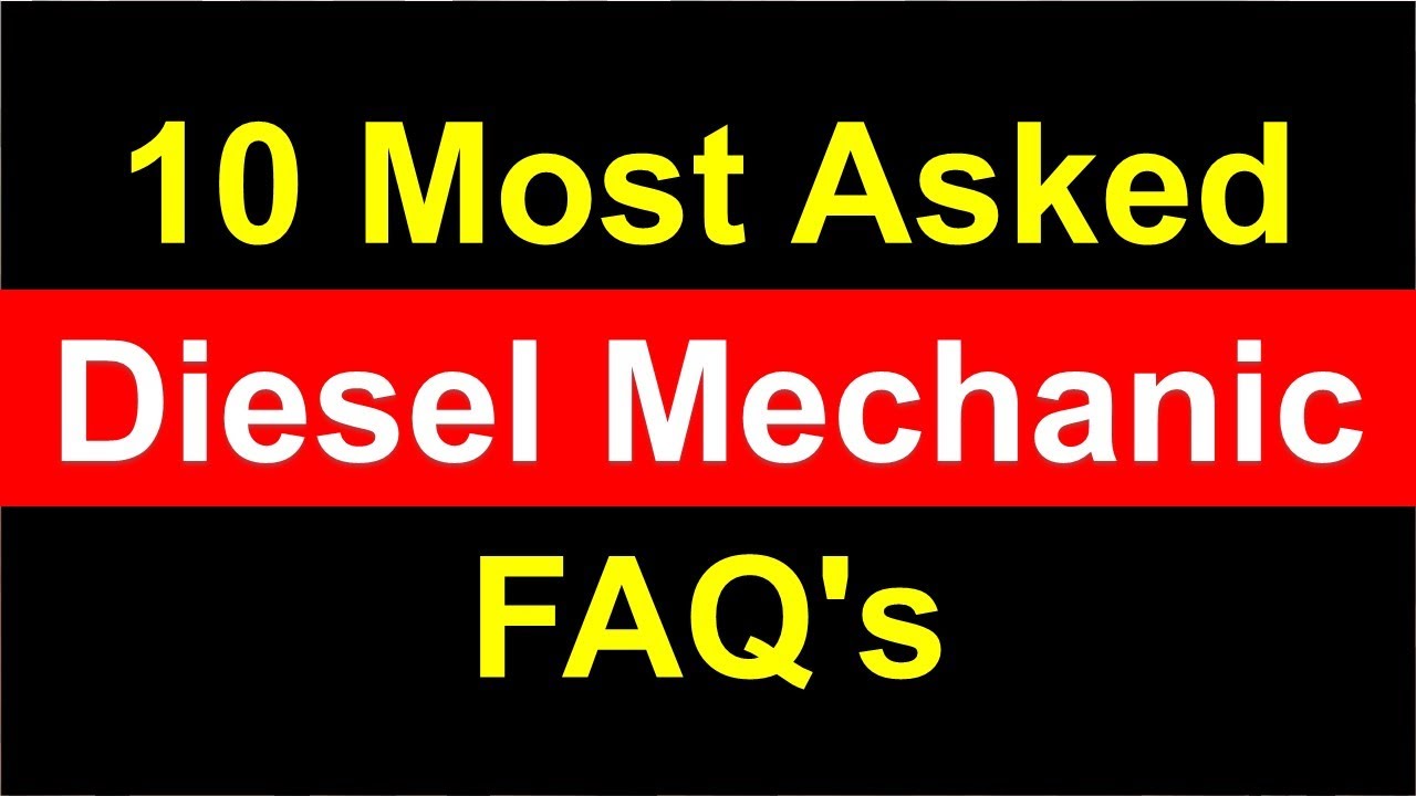 Diesel Tech Questions and Answers