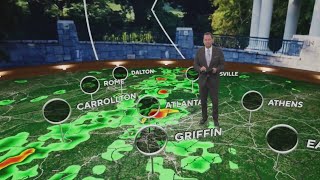 Storms heading into Georgia for the weekend with possible severe weather