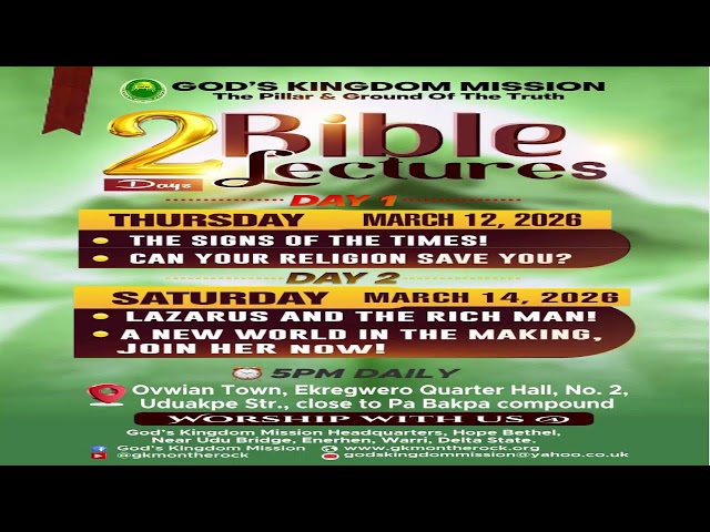 SUNDAY DIVINE SERVICE,  8TH MARCH 2026