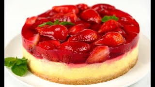 Чизкейк классический с клубникой. Самый простой и быстрый рецепт! Cheesecake !